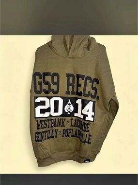 G59 Records G59 Back Woods Hoodie Green & Black Large